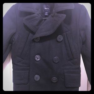NWOT - GAP navy boys pea coat size 6-7